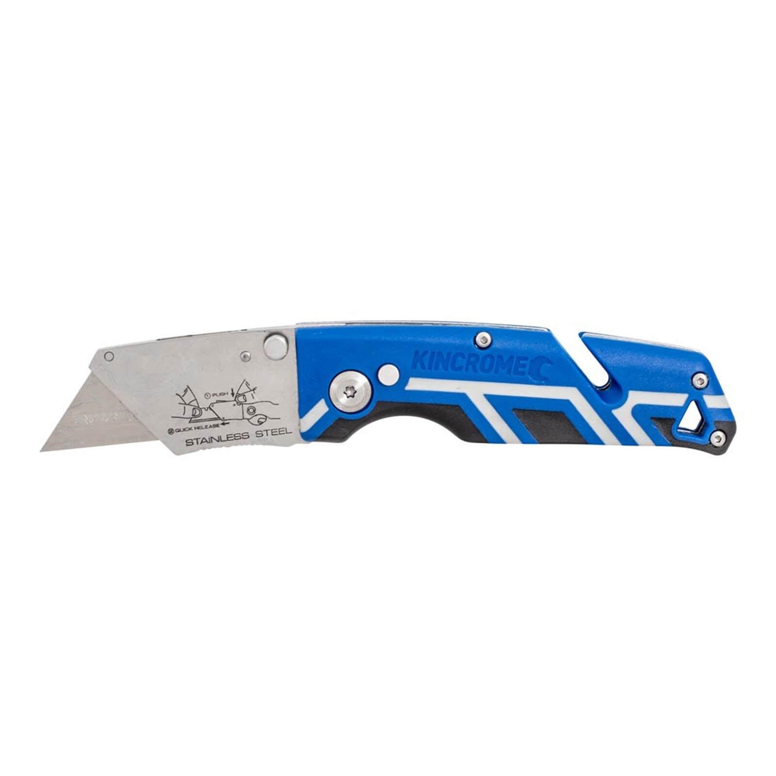 KINCROME K6266 FOLDING UTILITY KNIFE-TRPL GRP