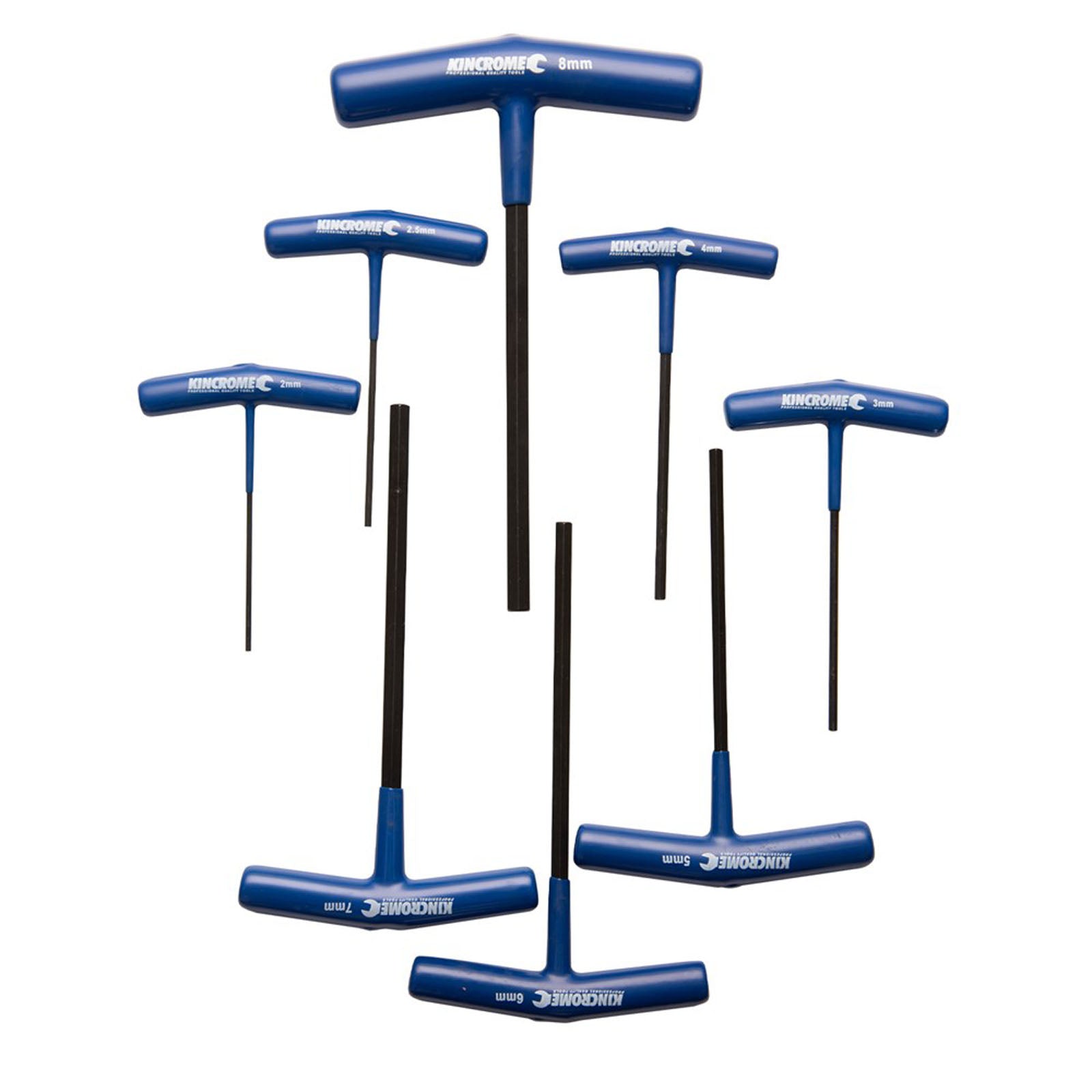 KINCROME K5281 T-HANDLE KEY SET 8PCE METRIC