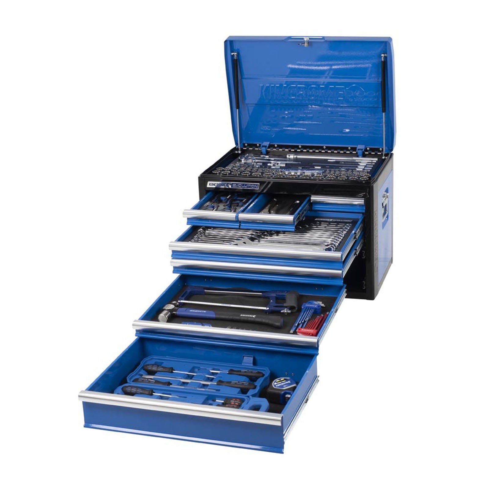 KINCROME K1219 EVOLUTION TOOL CHEST KIT 172 PIECE 7 DRAWER DEEP 1/4, 3/8 &