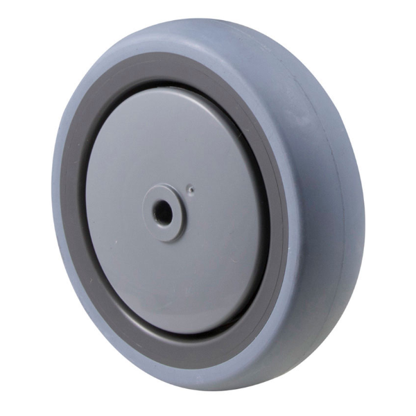 125MM GREY WHEEL CASTOR X 32MM X 40MM X 8MM BORE