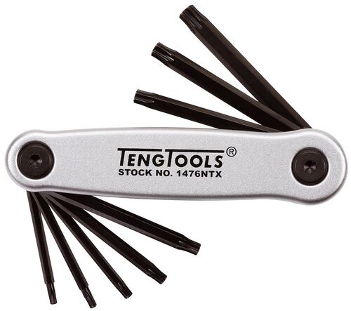 TENG 1476NTX 7 PC FOLD-UP HEX KEY SET TX