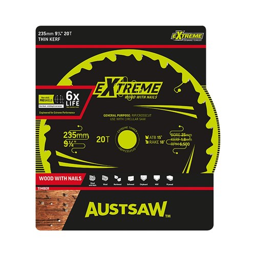 235mm-25B-20T Predator Circular SawBlade