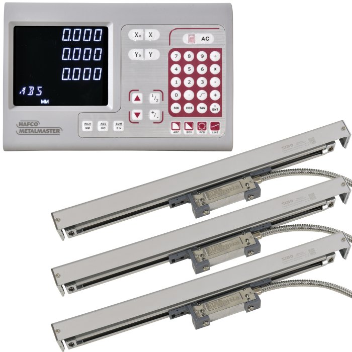 3 AXIS DIGITAL READOUT - 2X D5220 - 1 X D5231 SCALES