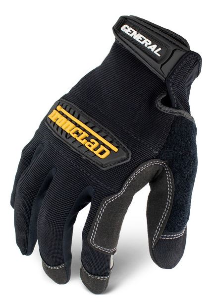 IRONCLAD SIZE L - GENERAL UTILITY GLOVE - BLACK GUG-04-L