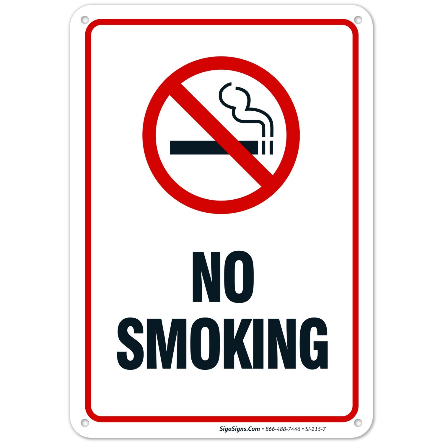 NO SMOKING - METAL - 450 X 300MM