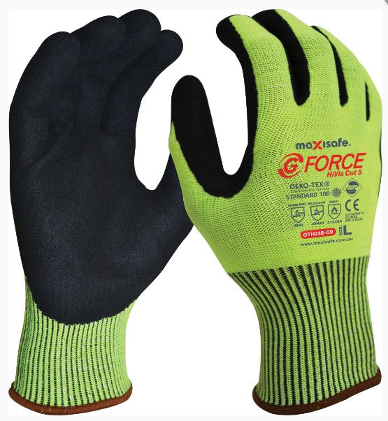 G-FORCE HI-VIS CUT D GLOVE L