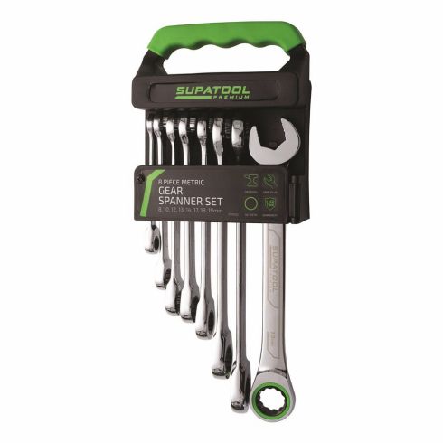 KINCROME  STP3100 SINGLE WAY GEAR SPANNER SET 8 PIECE METRIC