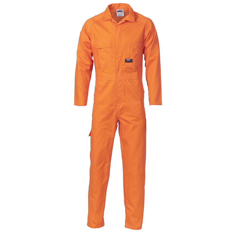 3852COTTON COVERALL ORANGE/NAVY 107R