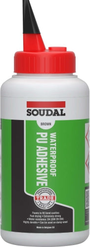SOUDAL WATERPROOF PU ADHESIVE  750gr BROWN