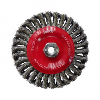 200MM TWIST KNOT WHEEL BRUSH XHD STEEL