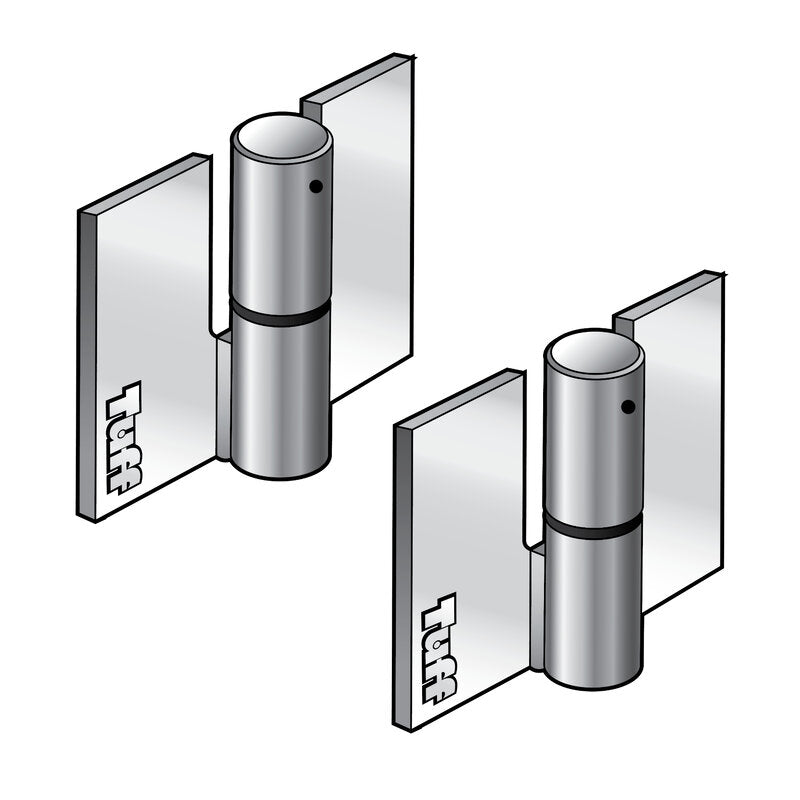 HINGE TU3 L.H. ZINC PLATED