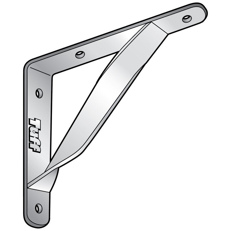 ANGLE BRACKET WITH STAY 300X200X25X5MM ZINC