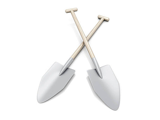 WHITE TRADESMAN SHOVEL