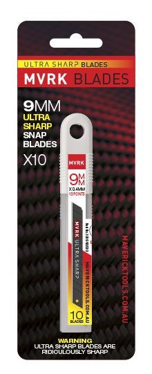 MVRK ULTRA SHARP 9MM SNAP BLADES 10 PACK