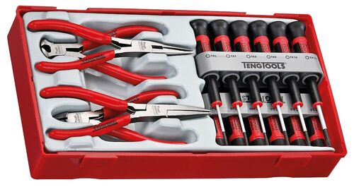 TENG TTMI16 16 PC MINI PLIERS & TORX S/DRIVER SET TC-TRAY