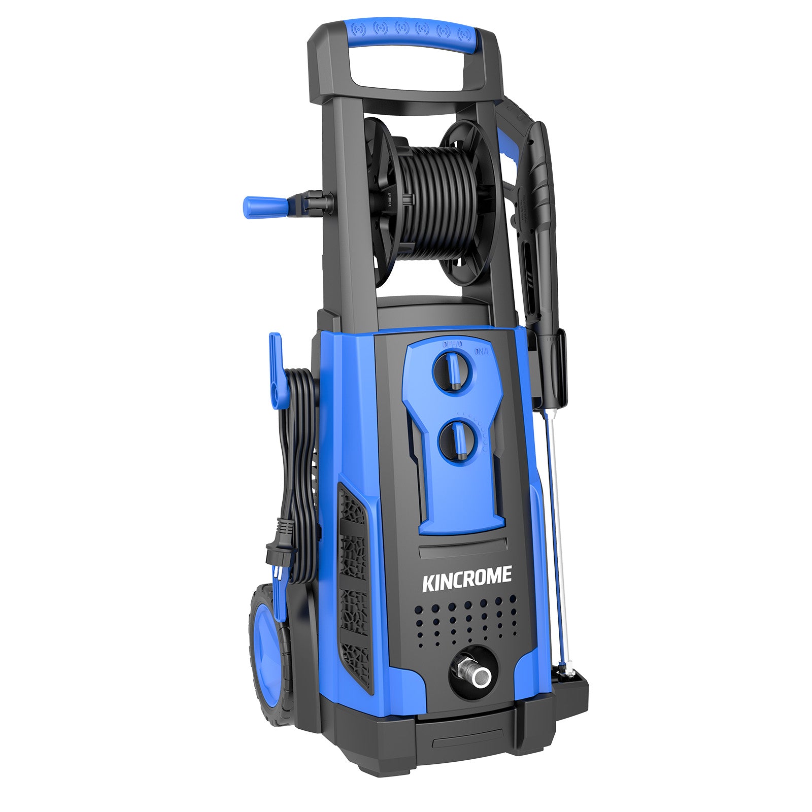 2400W ELECTRIC HIGH-PRESSURE WASHER - 2800PSI - 8.0L/MIN - 10M ANTI-KINK HOSE & REEL