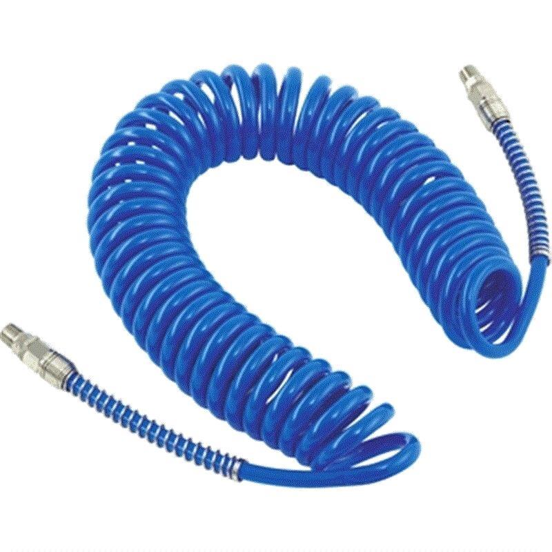 BLUE POLY SPIRAL HOSE 10MM X 6.5MM X 1.5MTR