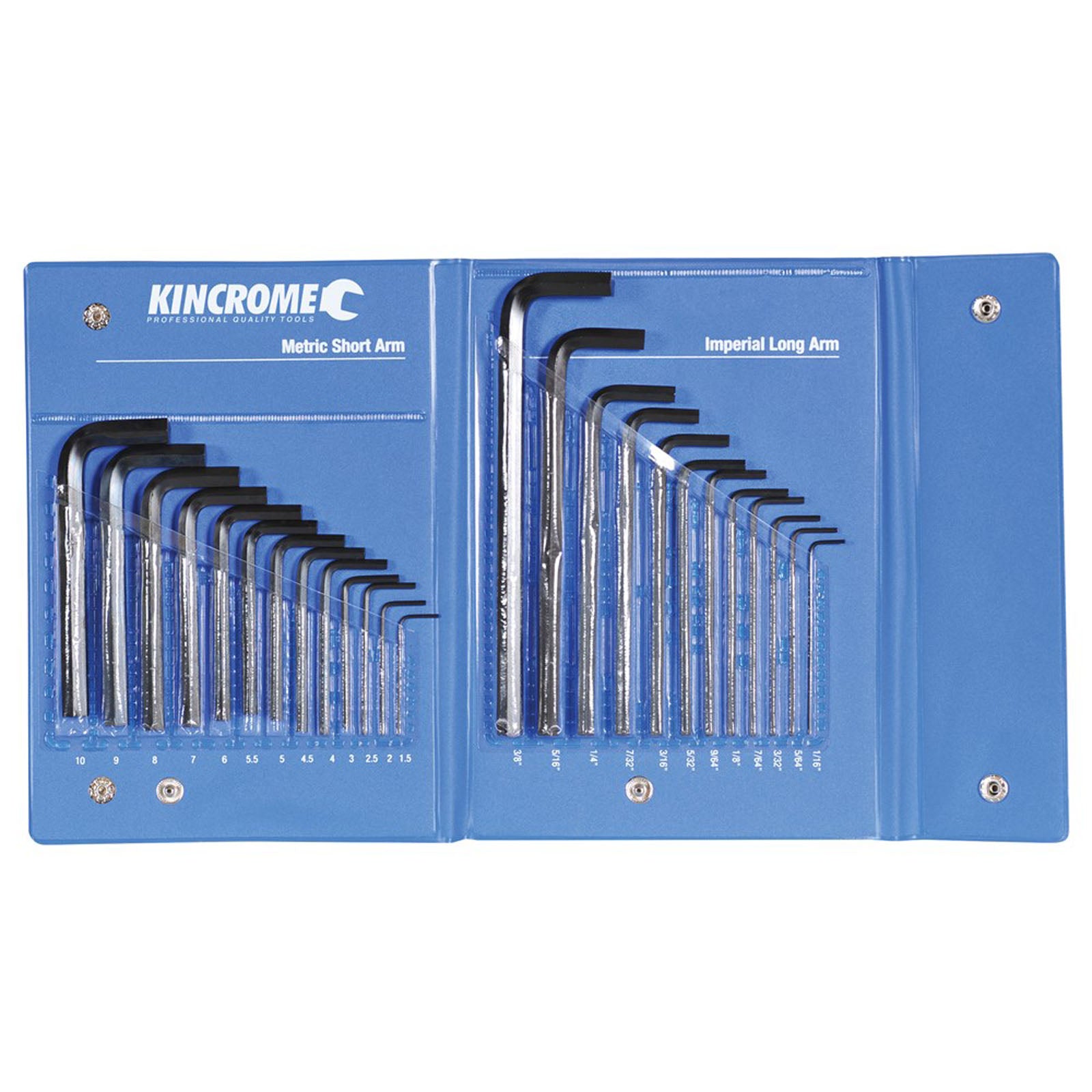 KINCROME  HKW25C HEX KEY SET 25PCE (CARDED)