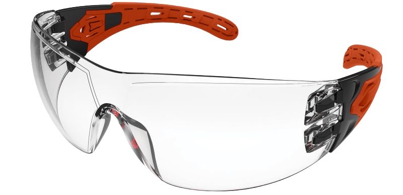 EVOLVE CLEAR SAFETY GLASSES WITH GASKET & HEADBAND