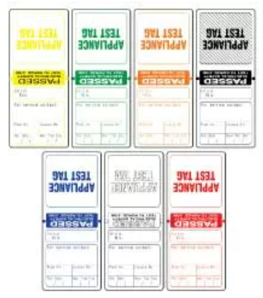 ELECTRICAL TEST TAGS ASSORTED PK 100 RED / GREEN / BLUE / YELLOW – POPS ...