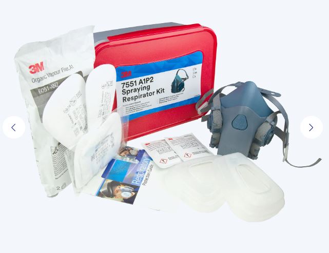 3M™ 7551 SPRAYING RESPIRATOR LARGE A1P2