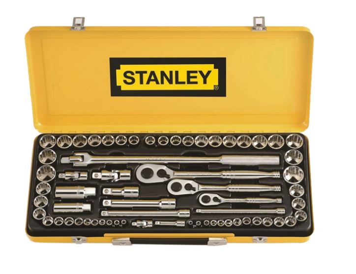 STANLEY 64 PIECE 1/4" 3/8" AND 1/2" DRIVE SOCKET SET