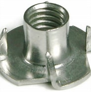 1/4 x 9 Barrel x 18 Base 4 Prong T Nut ZP