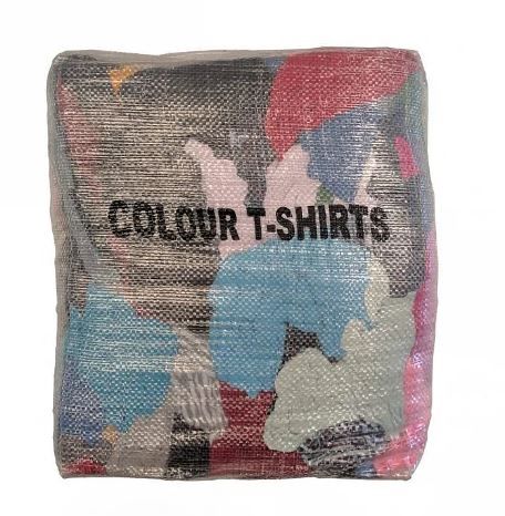 RAGS COLOURED T SHIRT BRICK 10KG