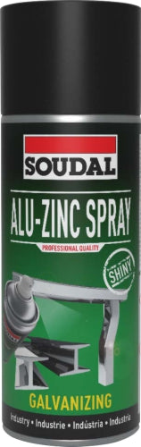 SOUDAL ALU-ZINC SPRAY GLOSS  400ml ALU GREY