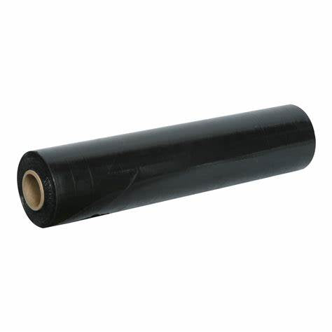 STRETCH WRAP HAND 500 X 25 MICRON BLACK 4.4KG