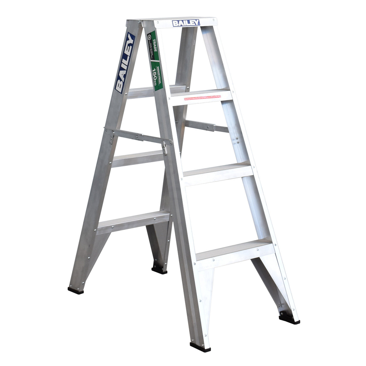 BAILEY 1.2M 150KG ALUMINIUM DOUBLE SIDED STEP LADDER