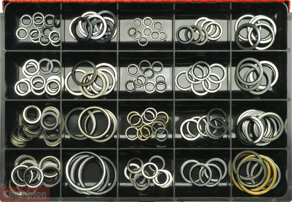 TENG CA2173 BONDED SEAL METRIC & IMPERIAL WASHER ASSORTMENT