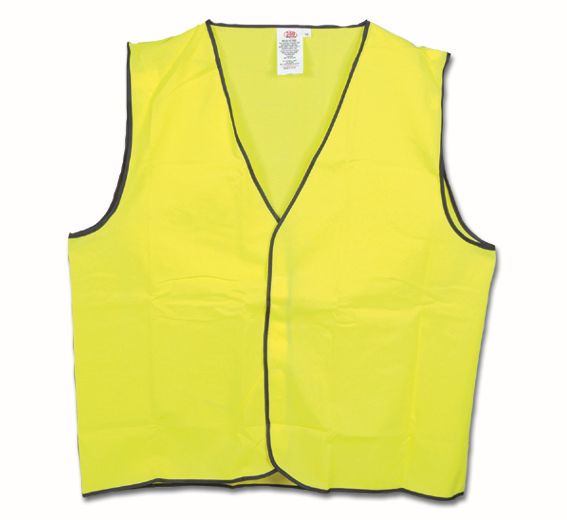 HI-VIS YELLOW SAFETY VEST- DAY USE LARGE