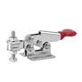 TOGGLE CLAMP, HORIZONTAL HANDLE, FLANGED BASE, 227KG CAP, FLAT