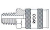 4MM TUBE X 1/8 BSP MALE ELBOW STUD PUSH FITTING