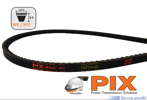 VEE BELT RAW EDGE COGGED SPZX940 (3VX370) / 953MM OUTSIDE