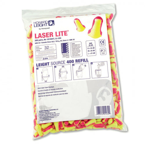 EARPLUGS REFILLS  BAG 200 PAIRS LASERLITE CLASS 4,