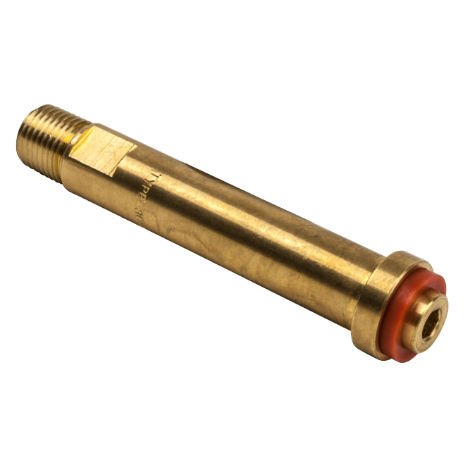 BRASS STEM TYPE 10 LONG 1/4" BSPT