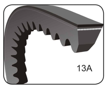 AUTOMOTIVE BELT COGGED 13A SECTION 1105MM EFFECTIVE LENGTH