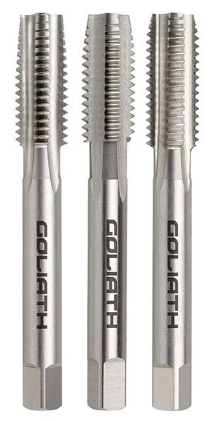 9/16" X 18 UNF HSS TAP SET - GOLIATH