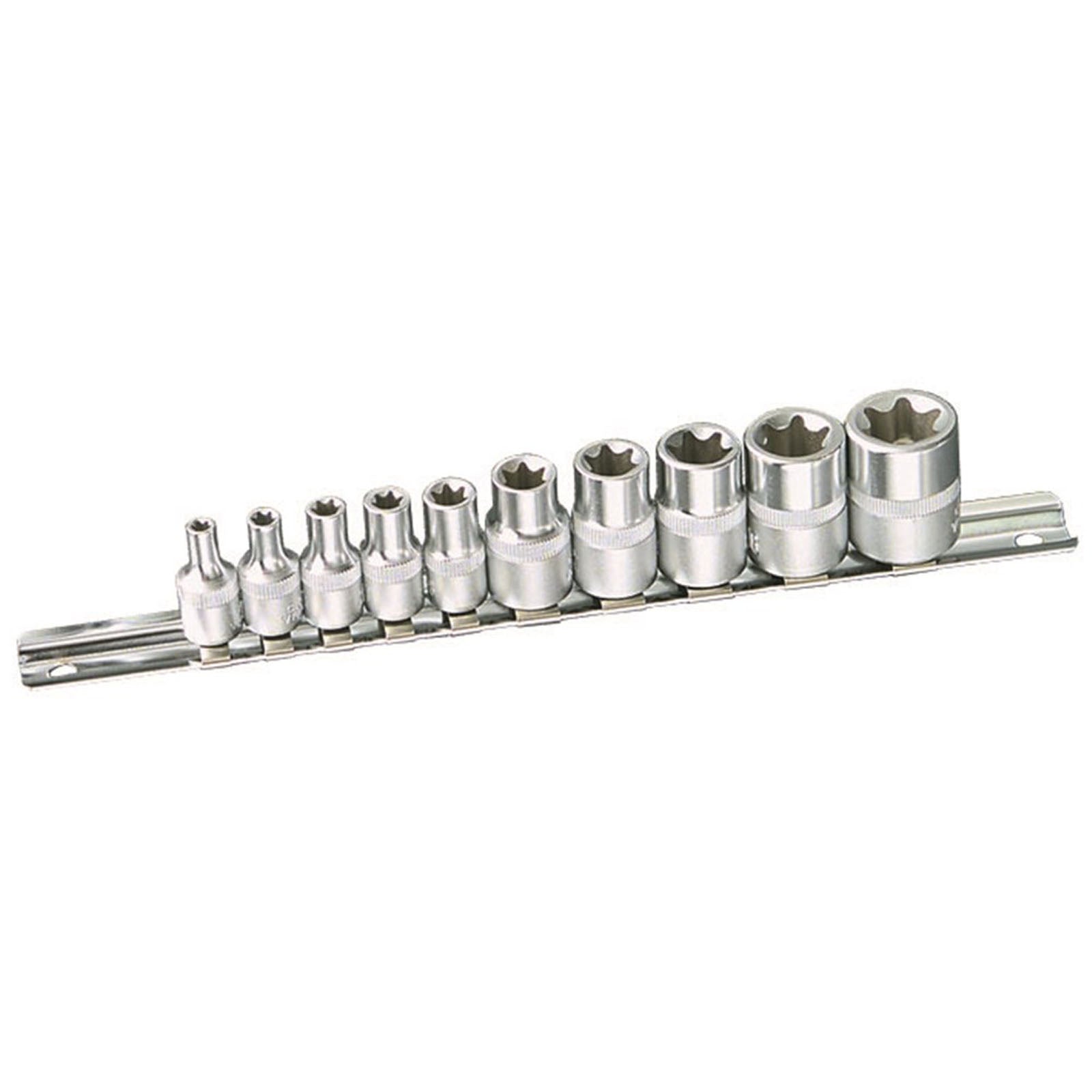 KINCROME  02093 SOCKET SET E-TORX 10PCE