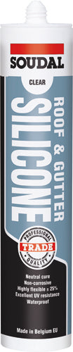 SOUDAL ROOF & GUTTER SILICONE   300ml GREY