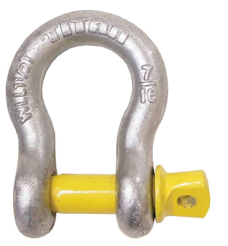 SHACKLE BOW LOAD RATED-22MM