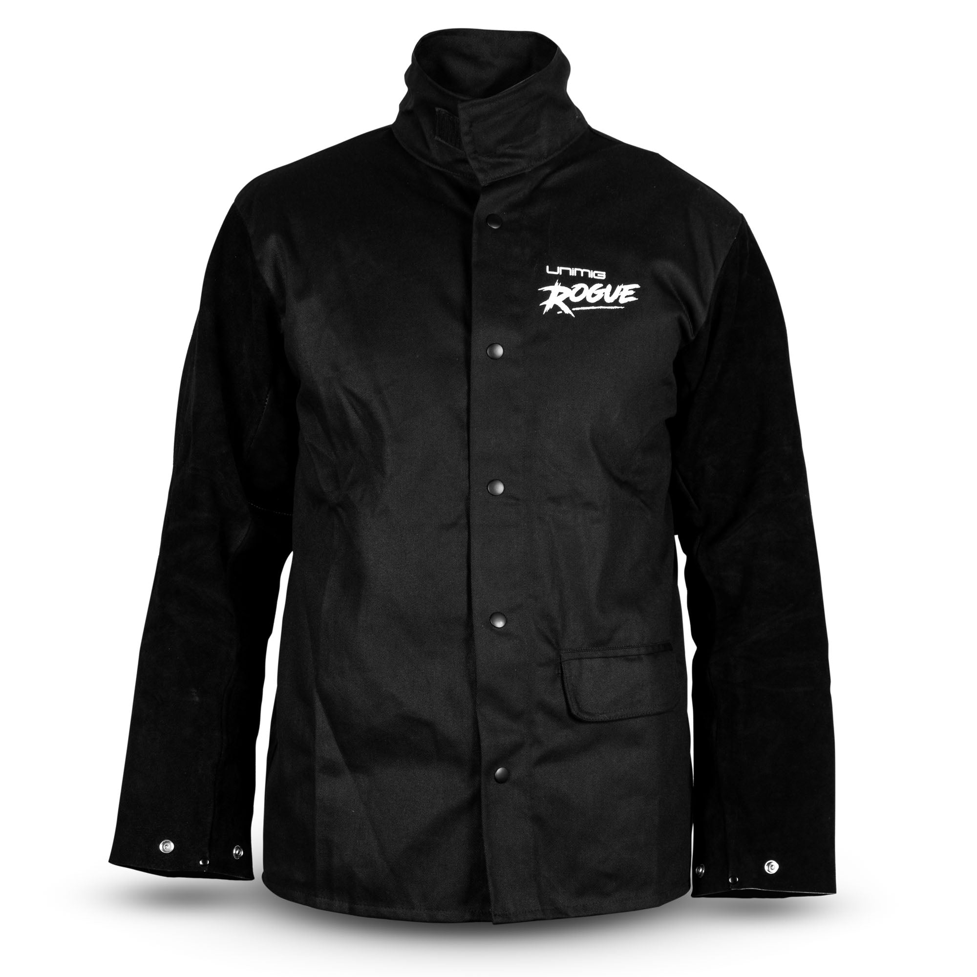 UNIMIG BLACK JACKET W/LEATHER SLEEVES (ROGUE)