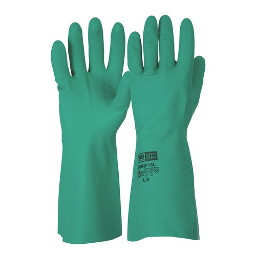 GLOVE NITRILE GREEN 33CM SIZE XXL