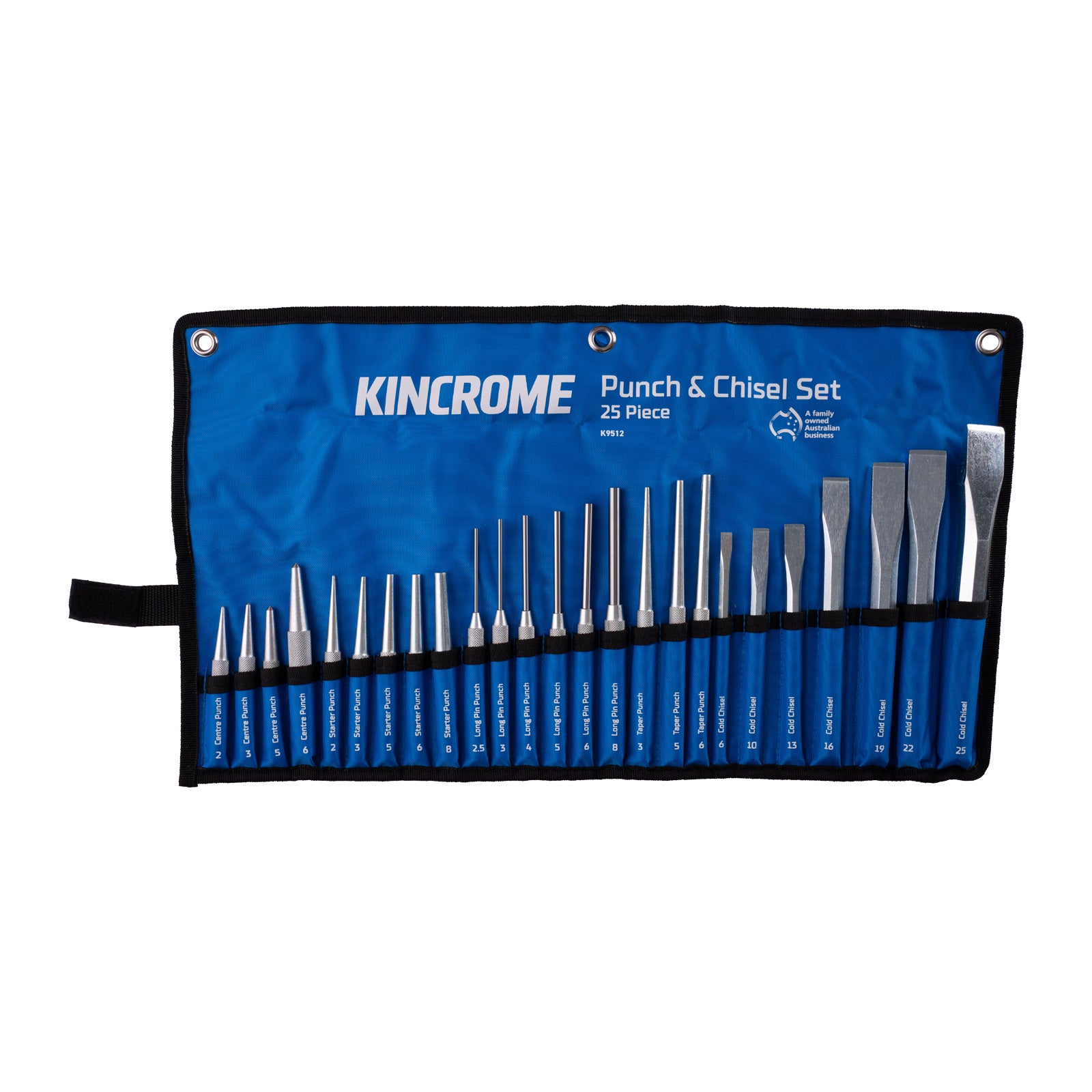 KINCROME K9512 PUNCH & CHISEL SET 25 PIECE