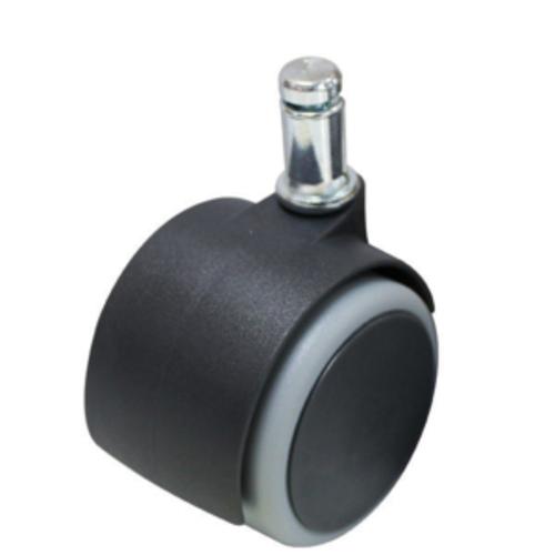 50MM NON MARKING TWIN WHEEL FRICTION STEM CASTORS 2 PACK