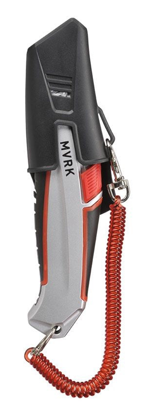 MVRK AUTO RETRACTING SAFETY KNIFE WITH HOLSTER AND LANYARD