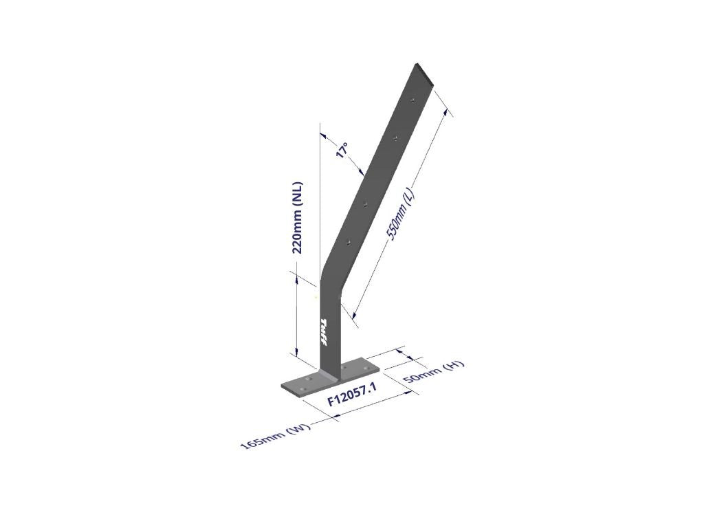 17 DEGREE LONG HEAVY DUTY FASCIA BRACKET LEG 220