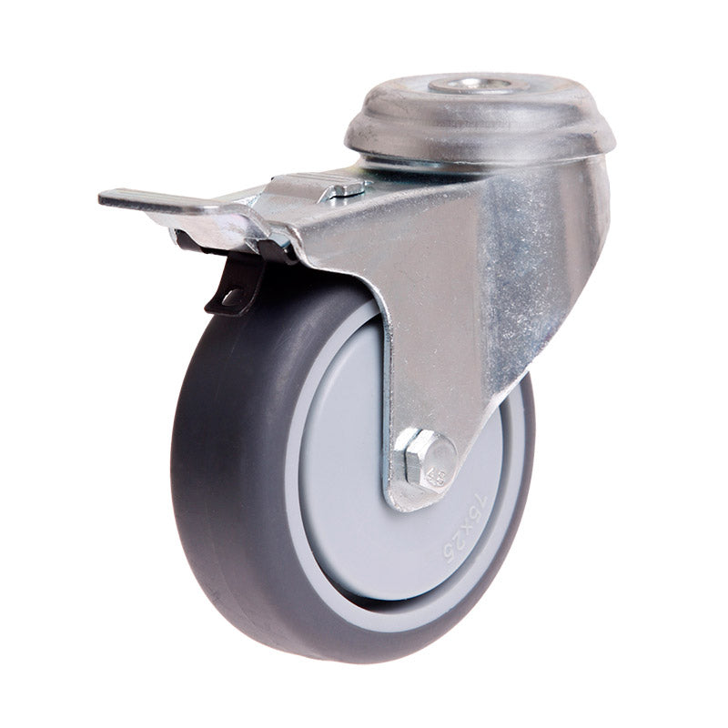 75MM RUBBER WHEEL 50KG CAPACITY CASTOR